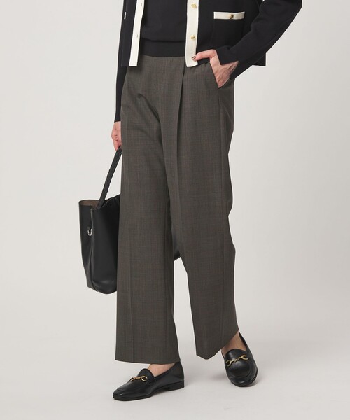 green label relaxing（グリーンレーベルリラクシング）の「［size SHORT/TALLあり］カチリラ ストレート パンツ ウォッシャブル ストレッチ（スラックス・レディース・その他1/ネイビー/モカ・TALL/46/44/38/36/34/SHORT/40/42）」の19枚目の写真
