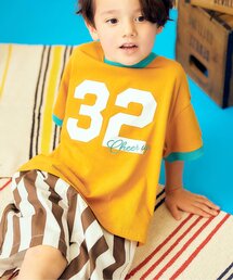 apres les cours | 【接触冷感/リンク】ゆったりリンガーナンバリング半袖Tシャツ(Tシャツ/カットソー)