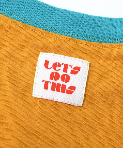 apres les cours(アプレレクール)の「【接触冷感/リンク】ゆったりリンガーナンバリング半袖Tシャツ(Tシャツ/カットソー・キッズ・キナリ/エンジ/キャメル・130/120/110/100/90/80)」の16枚目の写真