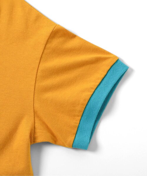apres les cours(アプレレクール)の「【接触冷感/リンク】ゆったりリンガーナンバリング半袖Tシャツ(Tシャツ/カットソー・キッズ・キナリ/エンジ/キャメル・130/120/110/100/90/80)」の17枚目の写真