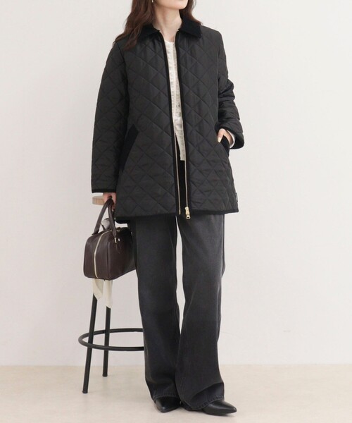 Traditional Weatherwear（トラディショナルウェザーウェア）の「《別注》【Traditional WeatherWear】WAVERLY A-LINE MIDDLE（その他アウター・レディース・ブラック/ネイビー・34/32）」の3枚目の写真