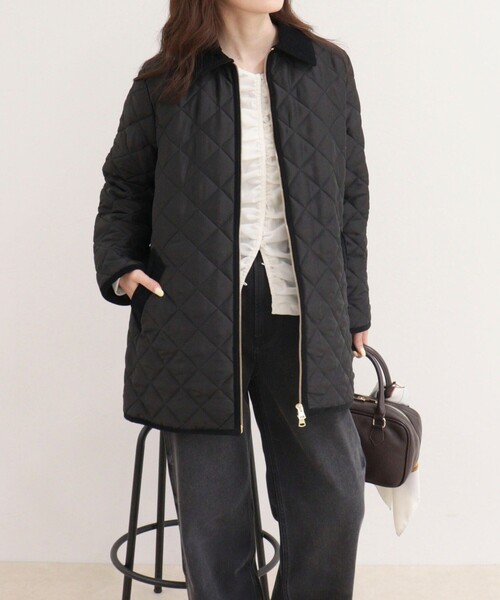 Traditional Weatherwear（トラディショナルウェザーウェア）の「《別注》【Traditional WeatherWear】WAVERLY A-LINE MIDDLE（その他アウター・レディース・ブラック/ネイビー・34/32）」の7枚目の写真