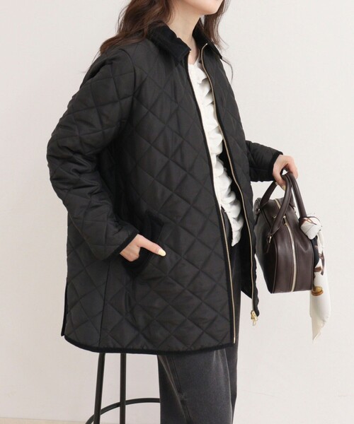 Traditional Weatherwear（トラディショナルウェザーウェア）の「《別注》【Traditional WeatherWear】WAVERLY A-LINE MIDDLE（その他アウター・レディース・ブラック/ネイビー・34/32）」の8枚目の写真