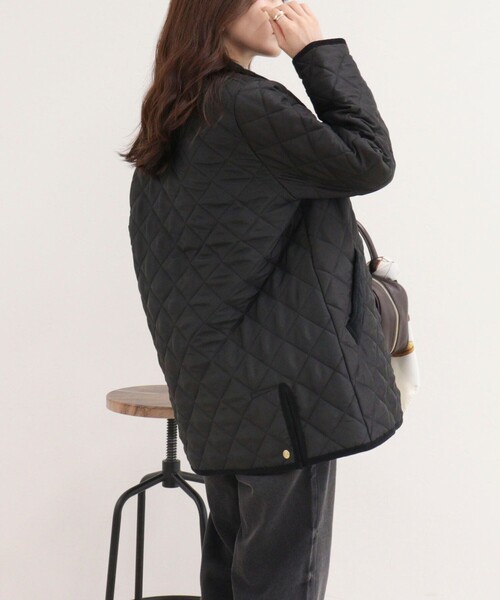 Traditional Weatherwear（トラディショナルウェザーウェア）の「《別注》【Traditional WeatherWear】WAVERLY A-LINE MIDDLE（その他アウター・レディース・ブラック/ネイビー・34/32）」の9枚目の写真