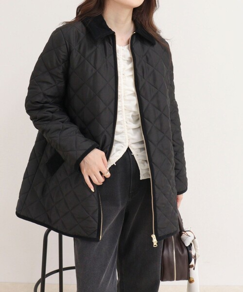 Traditional Weatherwear（トラディショナルウェザーウェア）の「《別注》【Traditional WeatherWear】WAVERLY A-LINE MIDDLE（その他アウター・レディース・ブラック/ネイビー・34/32）」の11枚目の写真
