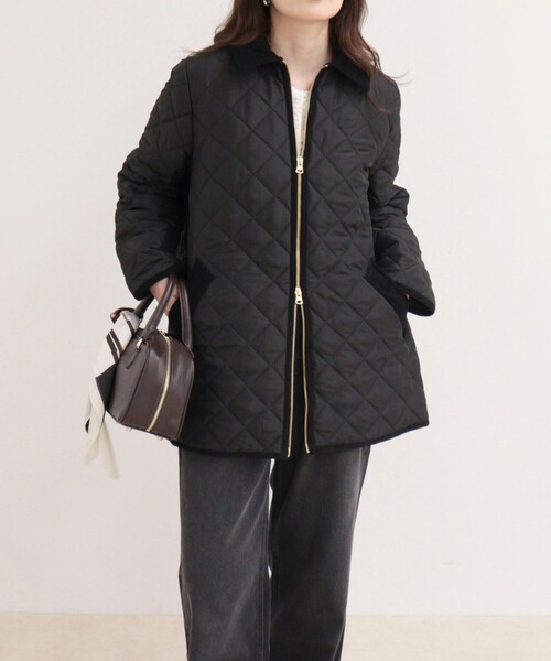 Traditional Weatherwear（トラディショナルウェザーウェア）の「《別注》【Traditional WeatherWear】WAVERLY A-LINE MIDDLE（その他アウター・レディース・ブラック/ネイビー・34/32）」の14枚目の写真