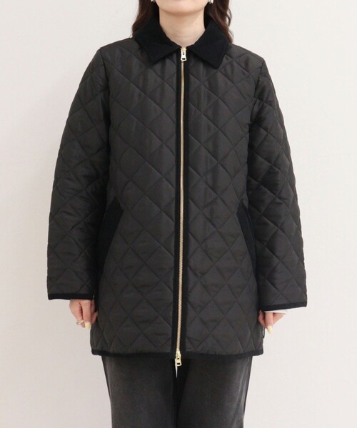 Traditional Weatherwear（トラディショナルウェザーウェア）の「《別注》【Traditional WeatherWear】WAVERLY A-LINE MIDDLE（その他アウター・レディース・ブラック/ネイビー・34/32）」の16枚目の写真