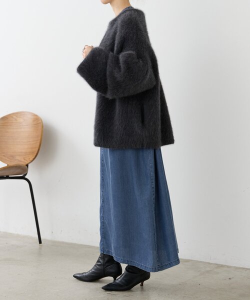 BEARDSLEY（ビアズリー）の「デニムシャツワンピ（ワンピース・レディース・ブルー・1/0）」の17枚目の写真