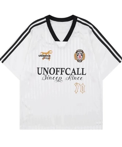 ampm(エーエムピーエム)の「ユニフォーム風 ゲームシャツ オーバーサイズ ラインデザイン(Tシャツ/カットソー・レディース・ホワイト/ブラック・S/M)」の19枚目の写真