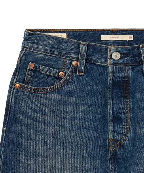Levi's(リーバイス)の「Levi's/リーバイス ICON デニム スカート(デニムスカート・レディース・ダークインディゴブルー・26inch/25inch/24inch/23inch/28inch/27inch)」の8枚目の写真