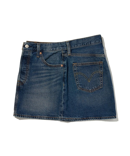 Levi's(リーバイス)の「Levi's/リーバイス ICON デニム スカート(デニムスカート・レディース・ダークインディゴブルー・26inch/25inch/24inch/23inch/28inch/27inch)」の12枚目の写真