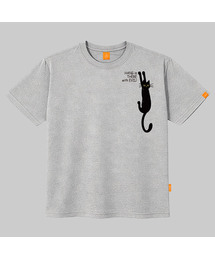 LLAMO（エラモ）の「黒猫 半袖Tシャツ 男女共用 ビッグサイズ S 4XL（Tシャツ/カットソー）」