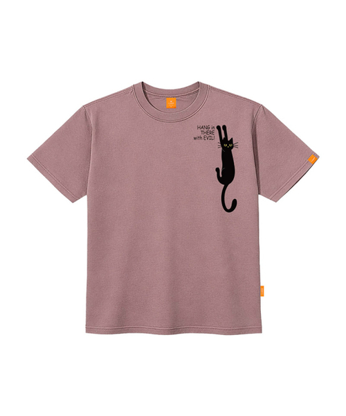 LLAMO(エラモ)の「黒猫 半袖Tシャツ 男女共用 ビッグサイズ S 4XL(Tシャツ/カットソー・レディース・ホワイト/グレー/ピンク/ダークインディゴブルー・SMALL/MEDIUM/LARGE/X-LARGE/2XL/4XL/3XL)」の7枚目の写真