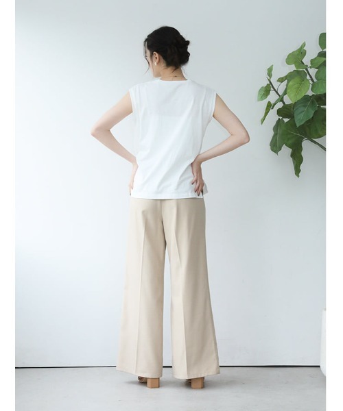 fifth（フィフス）の「コード刺しゅうフレンチTシャツ（Tシャツ/カットソー・レディース・ホワイト/ブラック・M）」の7枚目の写真