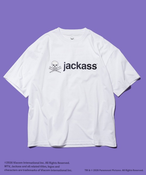 BENCH'S SELECT（ベンチセレクト）の「【jackass/ジャッカス】公式ライセンス グラフィックT 綿100%（Tシャツ/カットソー・メンズ・ホワイト/ブラック・MEDIUM/X-LARGE/LARGE）」の2枚目の写真