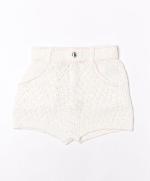 PAMEO POSE（パメオポーズ）の「【PAMEO POSE】配色ニットショートパンツ（その他パンツ・レディース・ホワイト/ブラック/ブルー・FREE）」の2枚目の写真