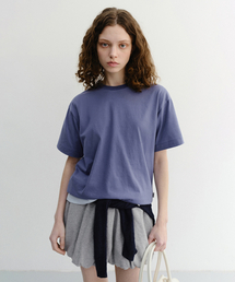 UNISEX ESSENTIAL LOOSE T-SHIRT_UDTS6B125_WASHED BLUE NAVY