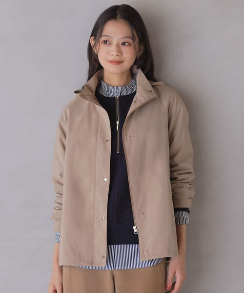 J.PRESS(ジェイプレス)の「Artirosa フーデッド コート(その他アウター・レディース・ベージュ系/ネイビー系・9/11)」の1枚目の写真
