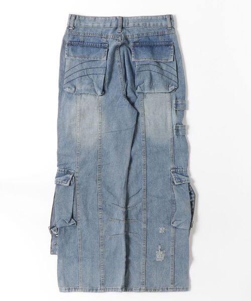 ARULE（アルール）の「A'GEM/9 × .kom 『ARULE/アルール』 WeltedWideDenim/ベルトデザインワイドデニム（デニムパンツ・メンズ・ブラック/ブルー・FREE）」の10枚目の写真