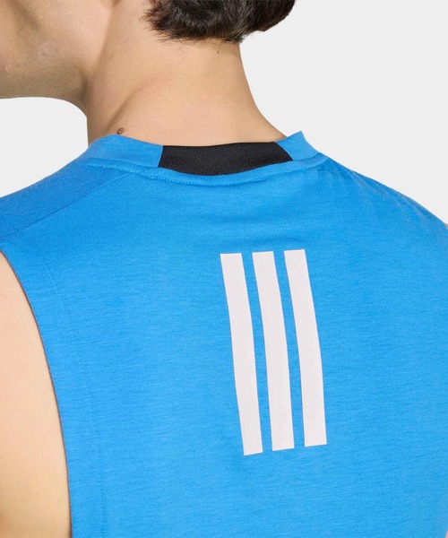 adidas(アディダス)の「Les Mills グラフィック タンクトップ / アディダス adidas(Tシャツ/カットソー・メンズ・ブルー系その他・XX-LARGE/XX-SMALL/3XL/LARGE/MEDIUM/SMALL/X-LARGE/X-SMALL)」の4枚目の写真