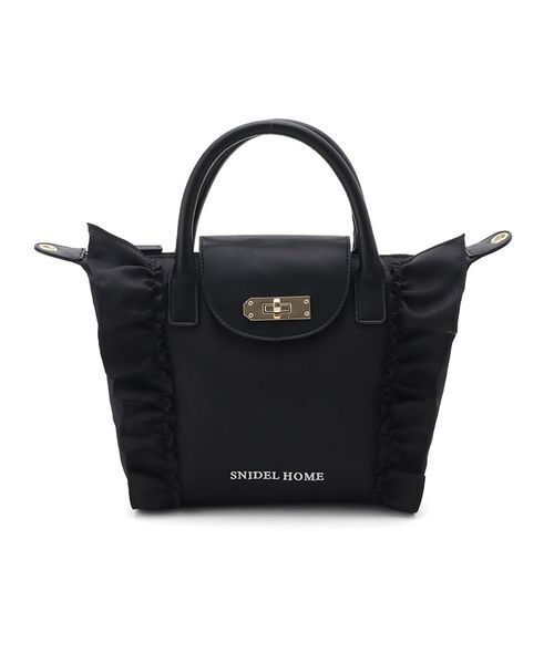 SNIDEL HOME(スナイデルホーム)の「ショルダーフリルミニバッグ(ショルダーバッグ・レディース・ドット/ブラック・F)」の19枚目の写真