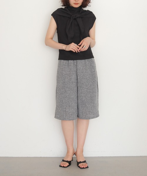 cheriella(シェリエラ)の「【cheriella】楊柳スカーフノースリーブブラウス CREPE SCARF SLEEVELESS BLOUSE(Tシャツ/カットソー・レディース・ブラック/ブラウン/アイボリー・FREE)」の13枚目の写真