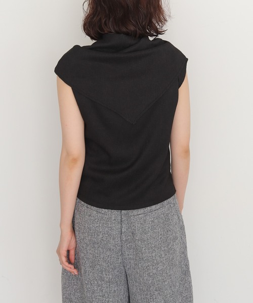 cheriella(シェリエラ)の「【cheriella】楊柳スカーフノースリーブブラウス CREPE SCARF SLEEVELESS BLOUSE(Tシャツ/カットソー・レディース・ブラック/ブラウン/アイボリー・FREE)」の16枚目の写真