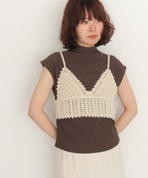 cheriella(シェリエラ)の「【cheriella】楊柳スカーフノースリーブブラウス CREPE SCARF SLEEVELESS BLOUSE(Tシャツ/カットソー・レディース・ブラック/ブラウン/アイボリー・FREE)」の8枚目の写真