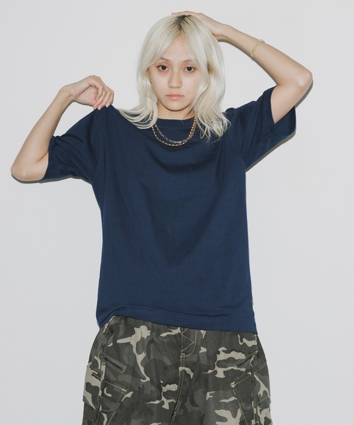 HANES(ヘインズ)の「Hanes/ヘインズ 2P BEEFY-T(Tシャツ/カットソー・メンズ・ホワイト/ブラック/グレー/ネイビー・S/M/L/XL)」の4枚目の写真