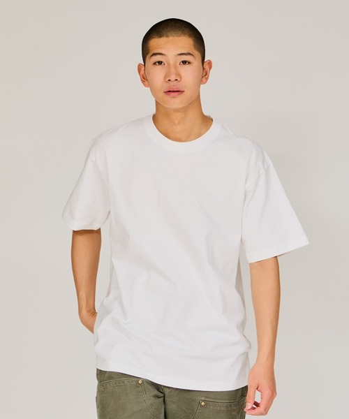 HANES(ヘインズ)の「Hanes/ヘインズ 2P BEEFY-T(Tシャツ/カットソー・メンズ・ホワイト/ブラック/グレー/ネイビー・S/M/L/XL)」の2枚目の写真