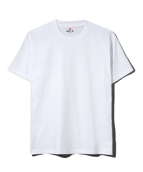 HANES(ヘインズ)の「Hanes/ヘインズ 2P BEEFY-T(Tシャツ/カットソー・メンズ・ホワイト/ブラック/グレー/ネイビー・S/M/L/XL)」の9枚目の写真