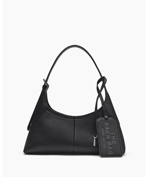 MARC JACOBS(マークジェイコブス)の「THE LEATHER SMALL BELTED SACK BAG/ザ レザー スモール ベルテッド サック バッグ(ショルダーバッグ・レディース・ブラック/ホワイト・ONE SIZE)」の1枚目の写真