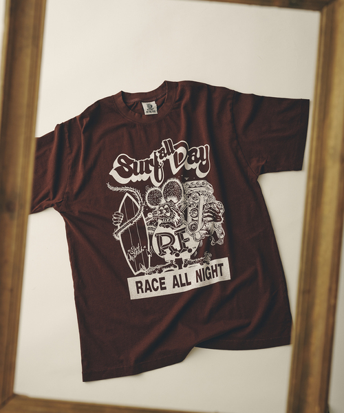 RAT FINK(ラットフィンク)の「RAT FINK / ラットフィンク 別注 グラフィック Tシャツ(Tシャツ/カットソー・メンズ・ホワイト/ブラウン/ブラック・MEDIUM/LARGE)」の3枚目の写真