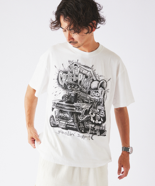 RAT FINK(ラットフィンク)の「RAT FINK / ラットフィンク 別注 グラフィック Tシャツ(Tシャツ/カットソー・メンズ・ホワイト/ブラウン/ブラック・MEDIUM/LARGE)」の18枚目の写真
