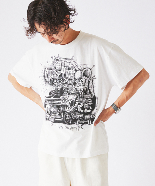 RAT FINK(ラットフィンク)の「RAT FINK / ラットフィンク 別注 グラフィック Tシャツ(Tシャツ/カットソー・メンズ・ホワイト/ブラウン/ブラック・MEDIUM/LARGE)」の19枚目の写真