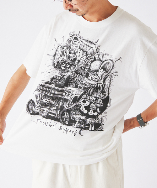 RAT FINK(ラットフィンク)の「RAT FINK / ラットフィンク 別注 グラフィック Tシャツ(Tシャツ/カットソー・メンズ・ホワイト/ブラウン/ブラック・MEDIUM/LARGE)」の20枚目の写真
