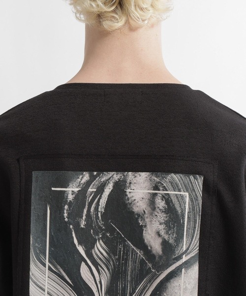 HARE（ハレ）の「【郷祥×HARE】VネックバックプリントカットLS(HARE)（Tシャツ/カットソー・メンズ・グレー/ブラック・FREE）」の19枚目の写真