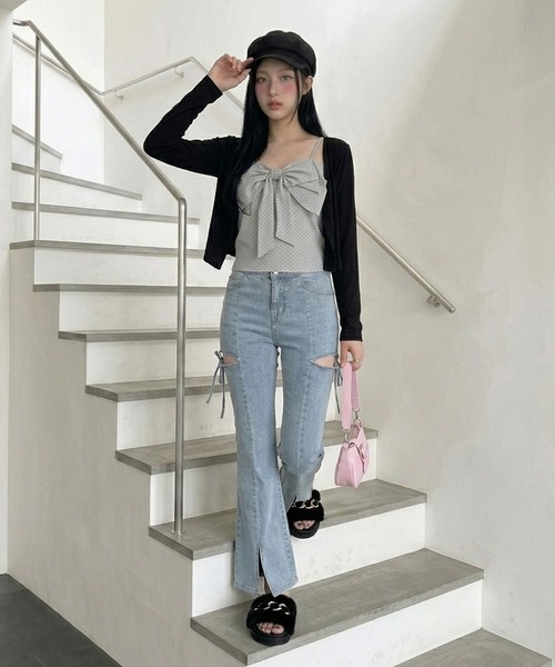 non-hedge(ノンヘッジ)の「チェーンフェイクファーサンダル(サンダル・レディース・グレー/ブラック・S/M/L)」の18枚目の写真