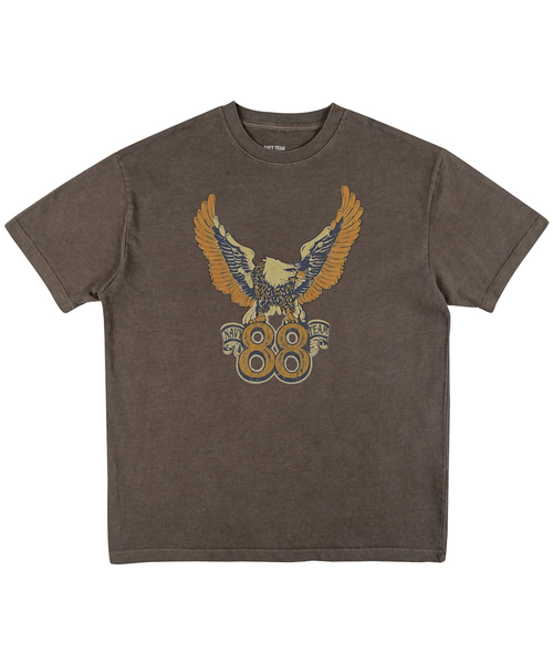 NAVYTEAM(ネイビーチーム)の「NT88 ピグメント半袖Tシャツ(4色)(Tシャツ/カットソー・レディース・ブラウン/チャコールグレー/バーガンディー/ブルー・LARGE/SMALL/MEDIUM/X-LARGE)」の2枚目の写真