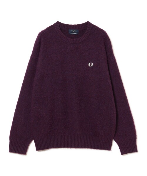 FRED PERRY(フレッドペリー)の「【別注】FRED PERRY / フラッフィーニット 26FW(ニット/セーター・メンズ・ブラウン/ブラック/パープル・MEDIUM/SMALL/X-LARGE/LARGE)」の15枚目の写真