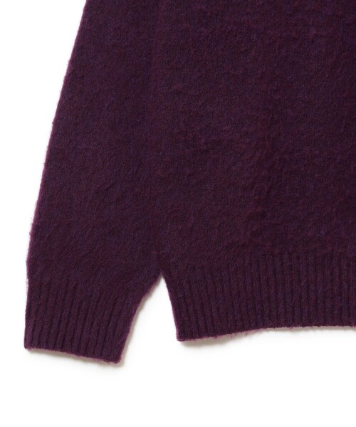FRED PERRY(フレッドペリー)の「【別注】FRED PERRY / フラッフィーニット 26FW(ニット/セーター・メンズ・ブラウン/ブラック/パープル・MEDIUM/SMALL/X-LARGE/LARGE)」の19枚目の写真