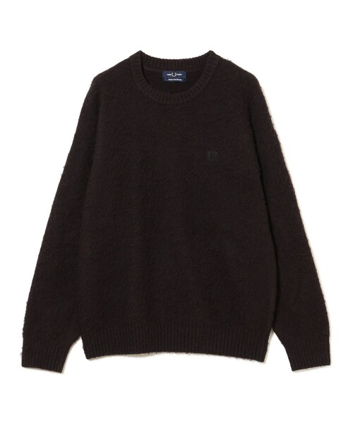 FRED PERRY(フレッドペリー)の「【別注】FRED PERRY / フラッフィーニット 26FW(ニット/セーター・メンズ・ブラウン/ブラック/パープル・MEDIUM/SMALL/X-LARGE/LARGE)」の8枚目の写真