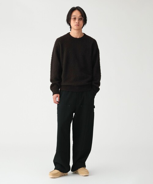 FRED PERRY(フレッドペリー)の「【別注】FRED PERRY / フラッフィーニット 26FW(ニット/セーター・メンズ・ブラウン/ブラック/パープル・MEDIUM/SMALL/X-LARGE/LARGE)」の11枚目の写真