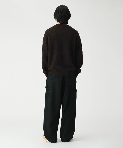 FRED PERRY(フレッドペリー)の「【別注】FRED PERRY / フラッフィーニット 26FW(ニット/セーター・メンズ・ブラウン/ブラック/パープル・MEDIUM/SMALL/X-LARGE/LARGE)」の12枚目の写真