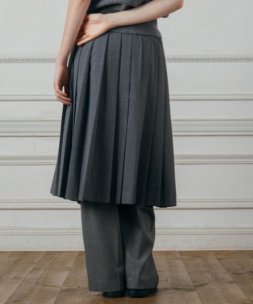 CREDONA(クレドナ)の「PLEATED MIDI SKIRT/プリーツミディスカート(スカート・レディース・グレー/ブラック・FREE)」の11枚目の写真