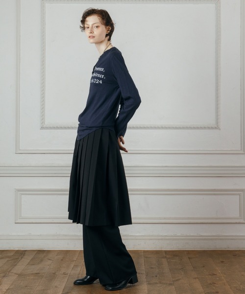 CREDONA(クレドナ)の「PLEATED MIDI SKIRT/プリーツミディスカート(スカート・レディース・グレー/ブラック・FREE)」の13枚目の写真