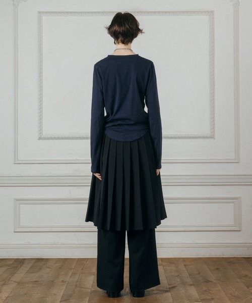 CREDONA(クレドナ)の「PLEATED MIDI SKIRT/プリーツミディスカート(スカート・レディース・グレー/ブラック・FREE)」の14枚目の写真