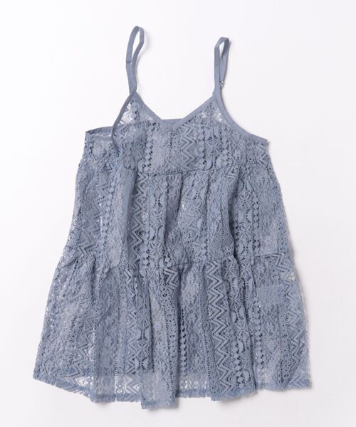 Ocean&Ground(オーシャン&グラウンド)の「レースキャミソールワンピース(ワンピース・キッズ・ダークブルー/ブラック/ホワイト・100/130/110/140/120)」の3枚目の写真