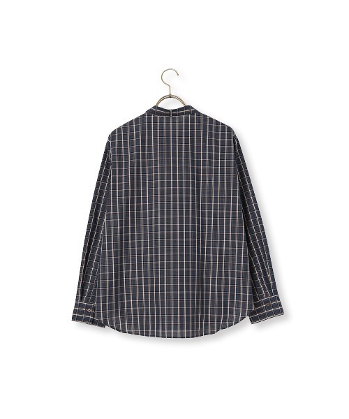 AOYAMA(アオヤマ)の「バンドカラーボウタイブラウス【長袖】【2WAY】2通りの着こなしを楽しめる華やかトップス(シャツ/ブラウス・レディース・ネイビー/ブラウン・L/M)」の15枚目の写真