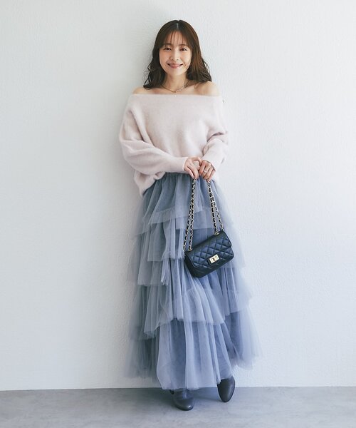 La boutique BonBon(ラブティックボンボン)の「【オウレンティ】キルティングチェーンバッグ(ショルダーバッグ・レディース・チャコールグレー/ブラック・FREE)」の16枚目の写真